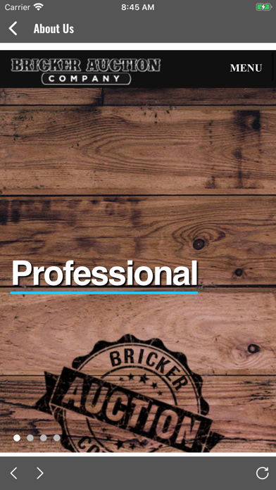 Bricker Auction Company Screenshot