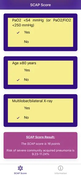 Game screenshot Severe Pneumonia Score apk