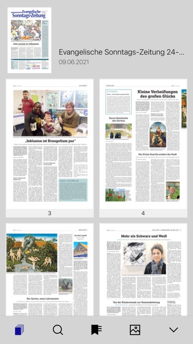 Evangelische Sonntags Zeitung Screenshot