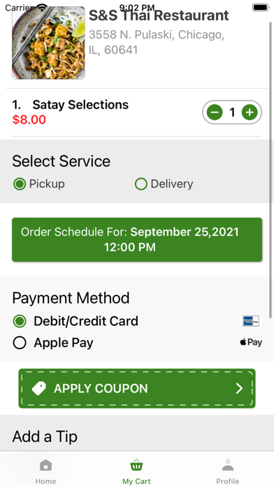 S&S Thai Restaurant Screenshot