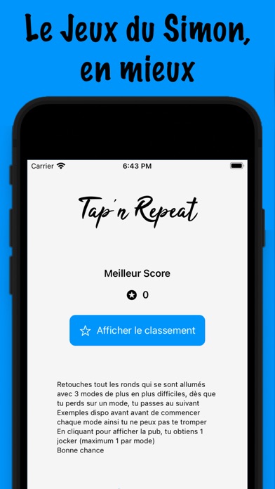 Screenshot #1 pour Tap'n Repeat