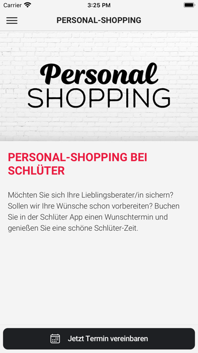 Modehaus Schlüter App Screenshot