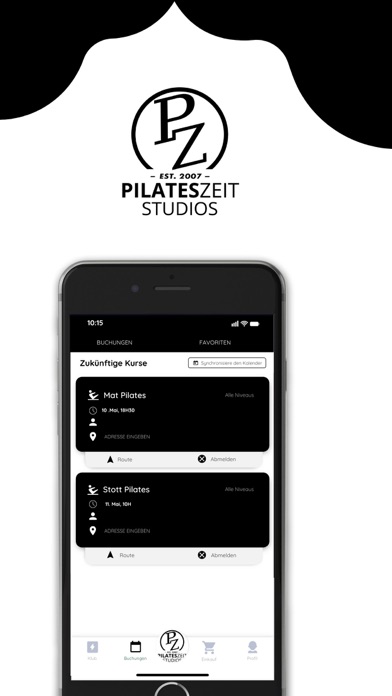 PilatesZeit Screenshot