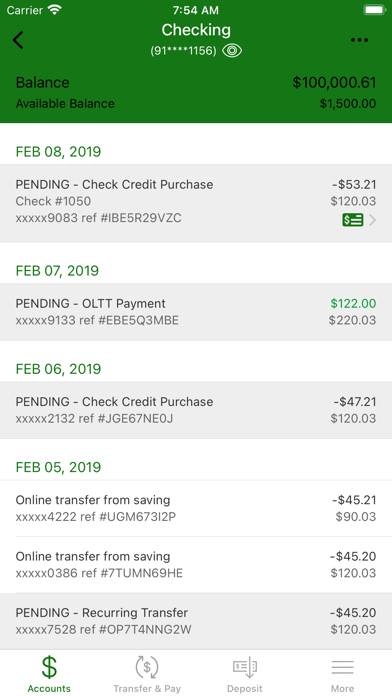Homeland Community Bank Screenshot