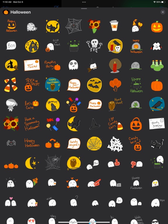 Screenshot #4 pour Halloween Stickers Cute Emoji