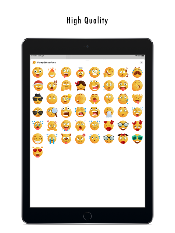 Screenshot #5 pour Very Funny Emoji Stickers