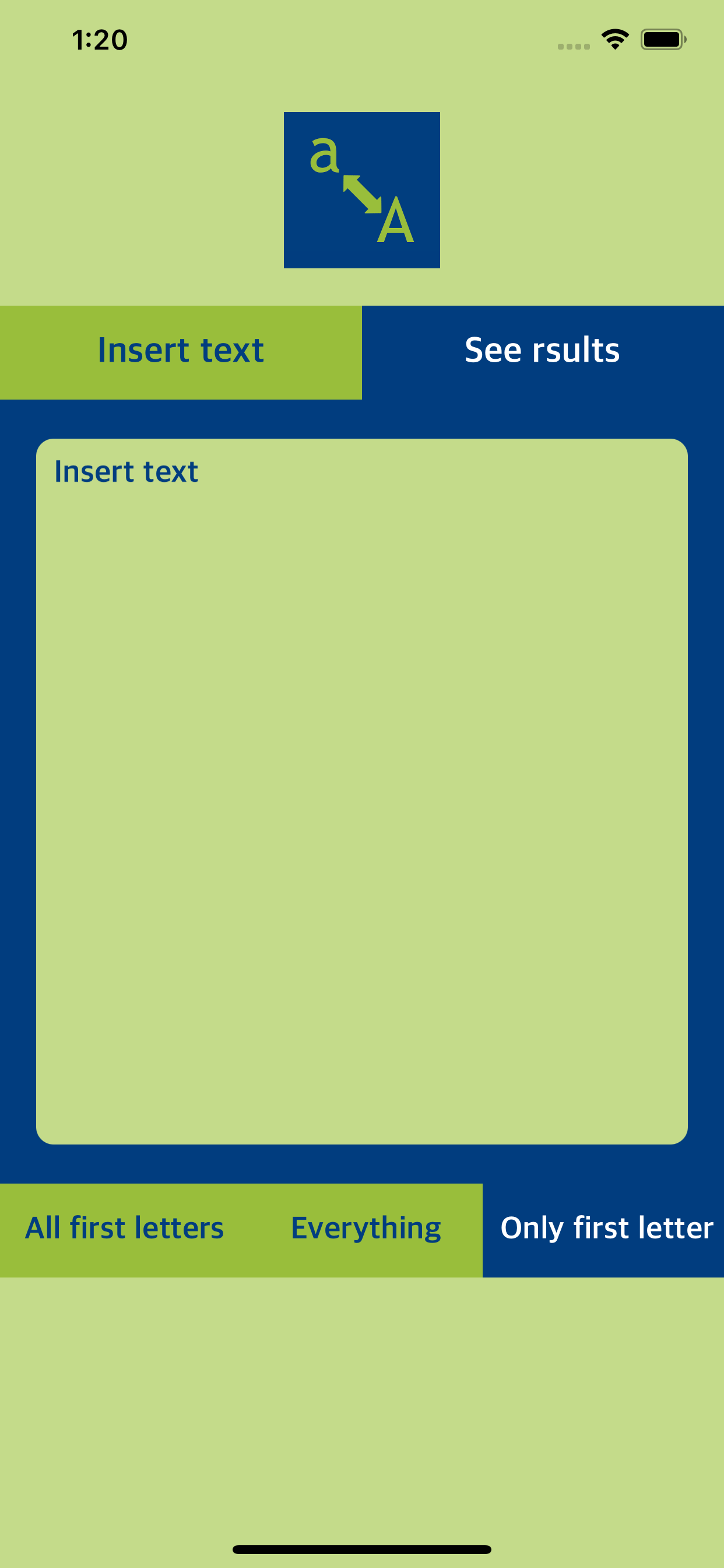 Text Uppercase Change to Caps