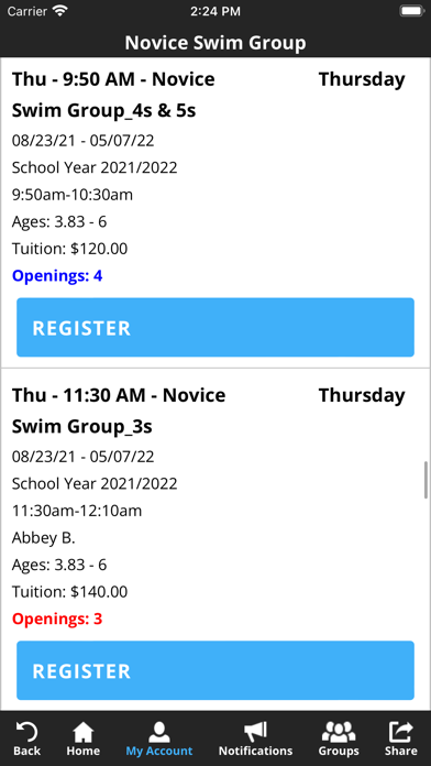 Nashville Swim Academy Screenshot