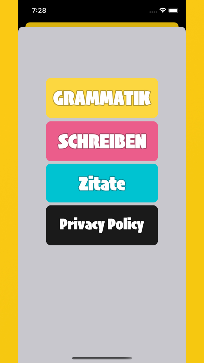 Schreiben B1-B2 Quiz Grammatik