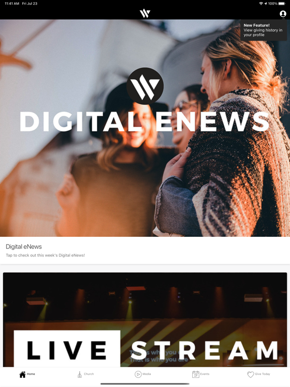 Woodland Community iPad screenshot 1 - Lifestyle app