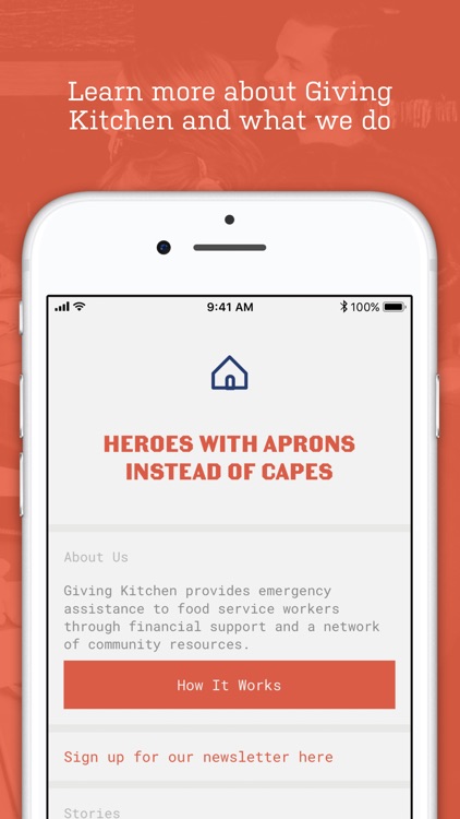 Giving Kitchen App