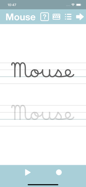 ‎Cursive Writing App@ abCursive Screenshot
