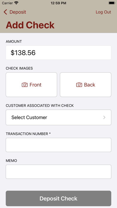 First Northern Bank mRDC Screenshot