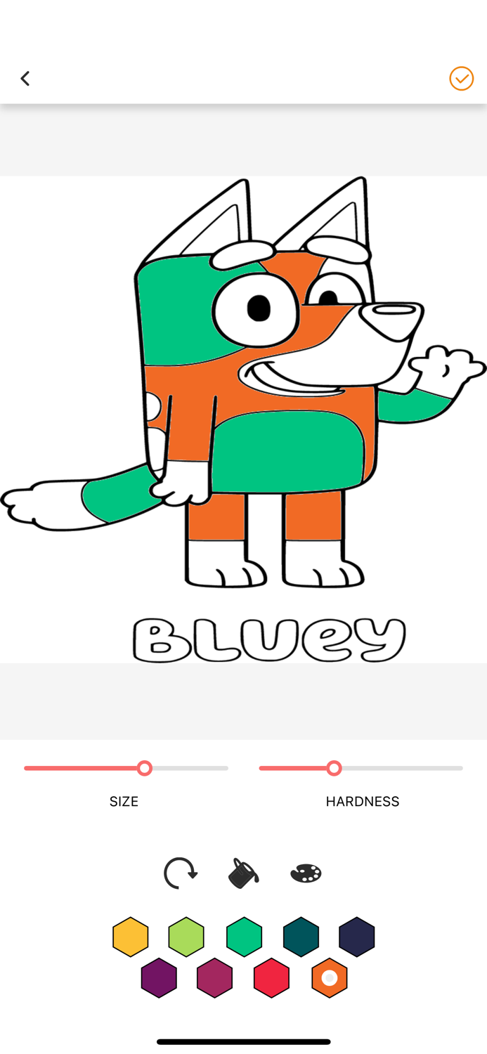Bluey Coloring art
