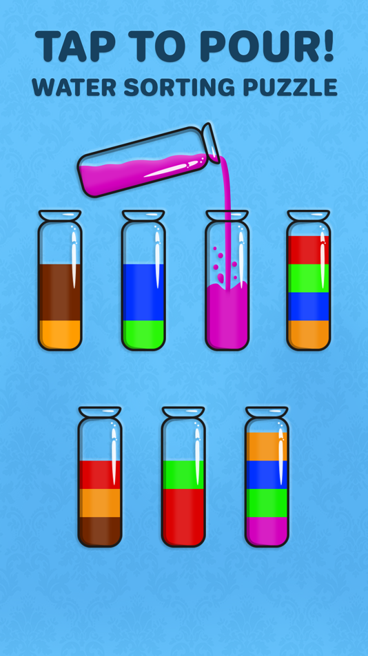 #1. Color Water Sort 3d - Sort It (iOS) Podle: Mrudul Babariya