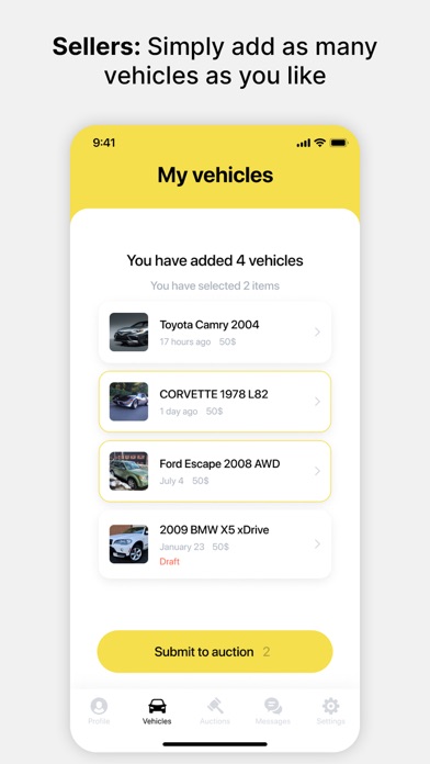 JC Auto Auction Screenshot
