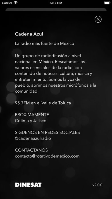Cadena Azul Radio Screenshot