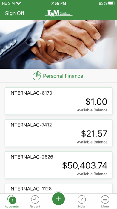 F&M Bank AL Screenshot