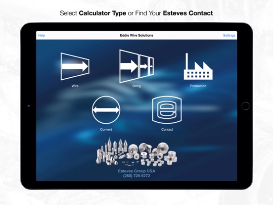 Esteves Eddie Wire Solutions iPad screenshot 1 - Utilities app