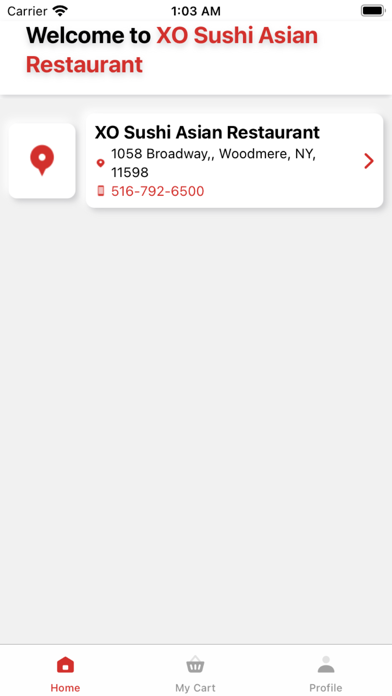 XO Sushi Asian Restaurant Screenshot
