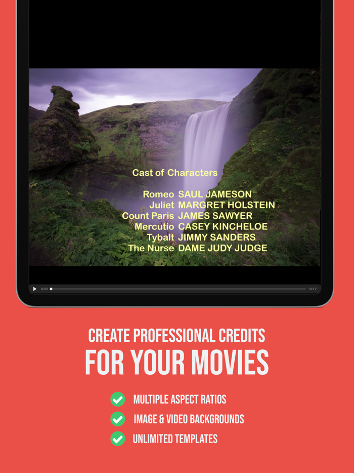 Scrolling Credits Maker Pro
