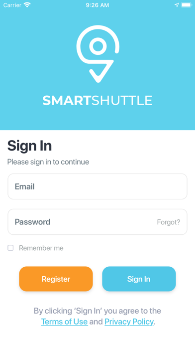 Screenshot #1 pour SmartShuttle Driver