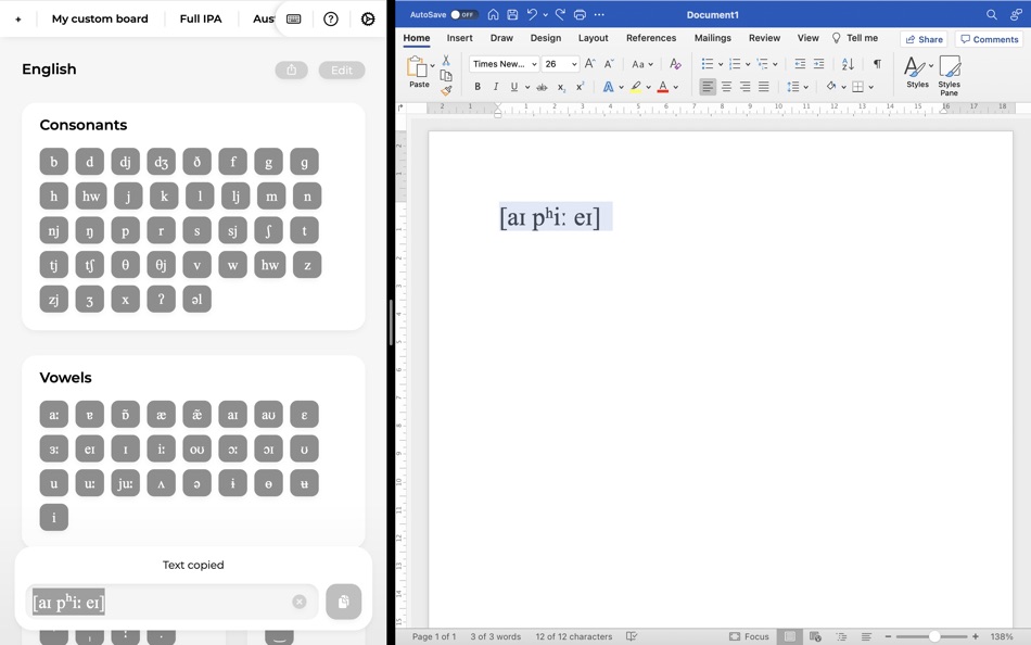 #2. IPA Keyboard (macOS) 由: Patrick Pedersen