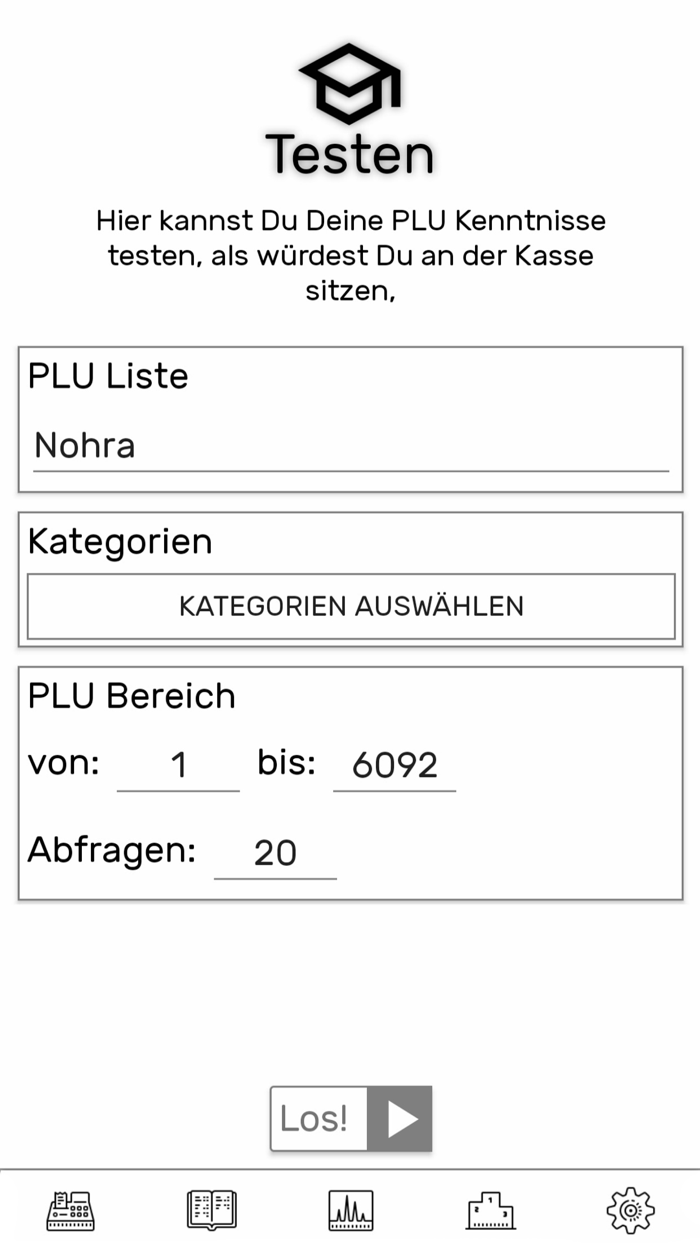 PLU Tester
