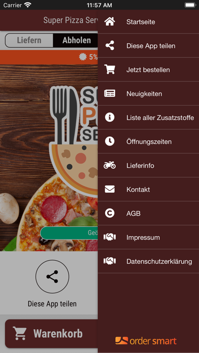 Super Pizza Lieferservice Screenshot