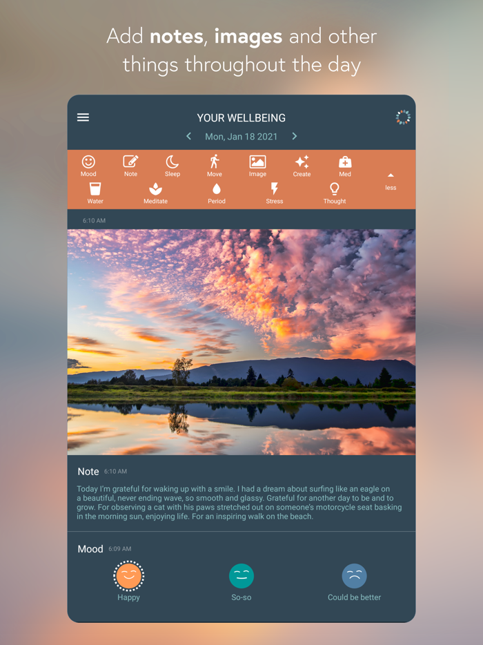 BeWell Wellbeing Tracker