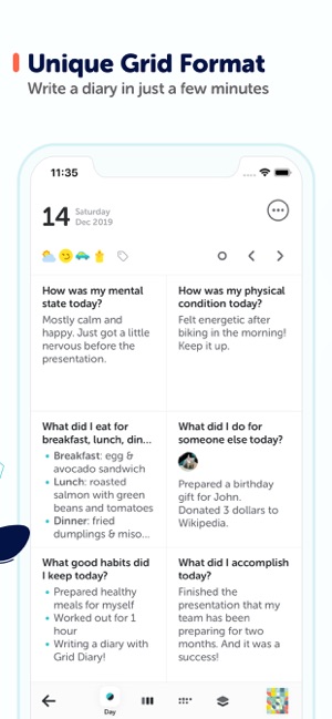 Grid Diary - Journal, Planner on the App Store