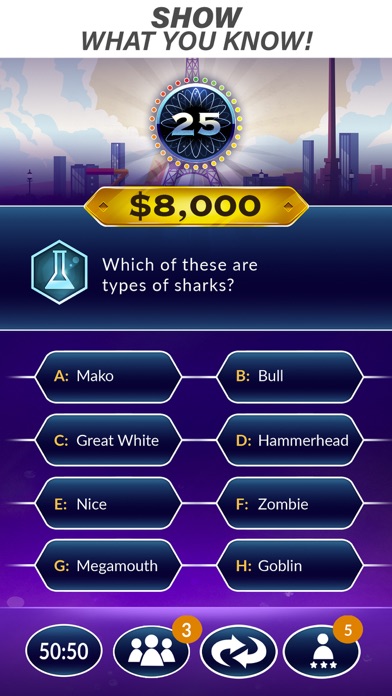 Millionaire Trivia: TV Game Screenshot