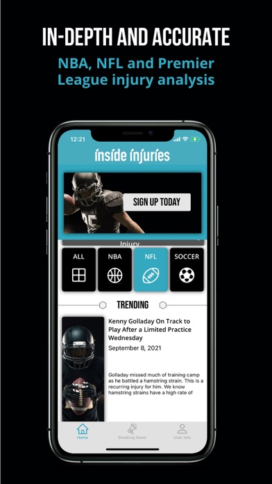 Screenshot #3 pour Inside Injuries Breaking News