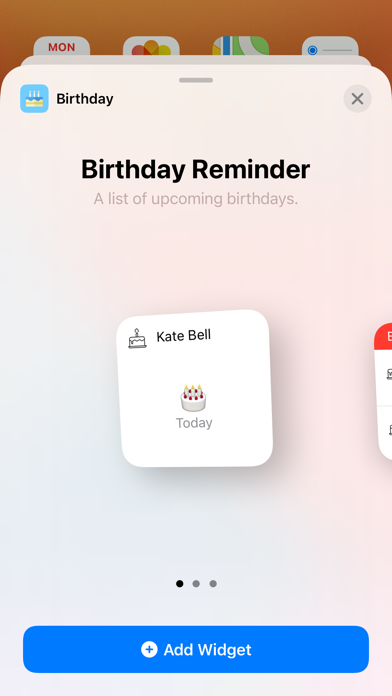 Birthday Reminder & Big Days Screenshot