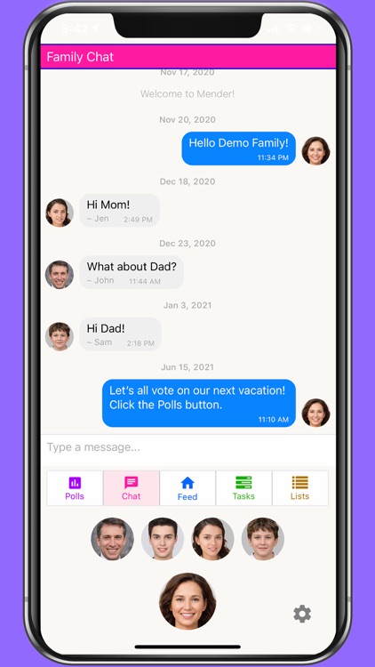 Mender Family Management