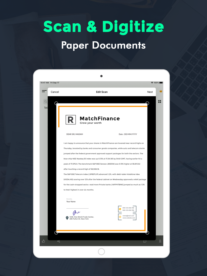 Camera Scanner for iPhone