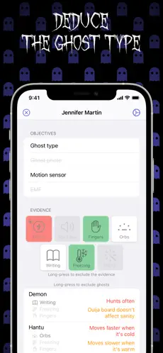 Captura 2 PhasmoTracker for Phasmophobia iphone