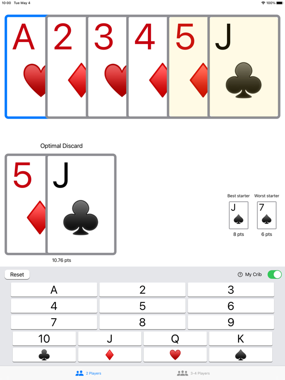 Screenshot #4 pour Crib Discard+