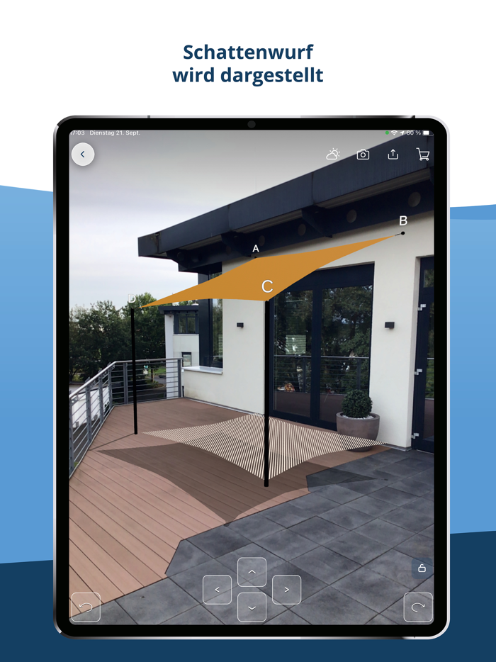 Sonnensegel nach Mass