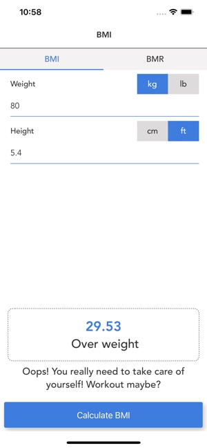 BMR Calculator with BMI Calc on the App Store