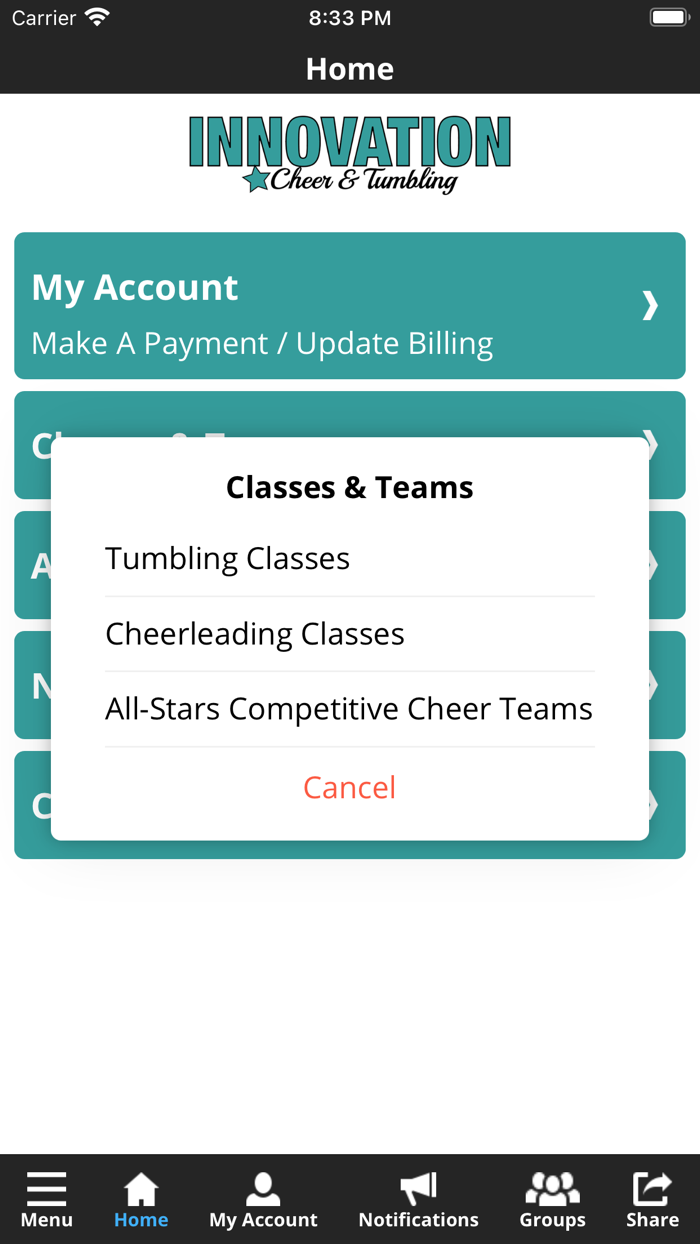 Innovation Cheer and Tumbling