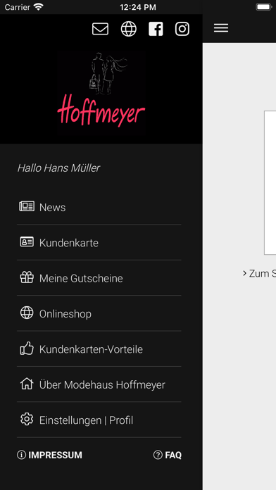 Modehaus Hoffmeyer Screenshot