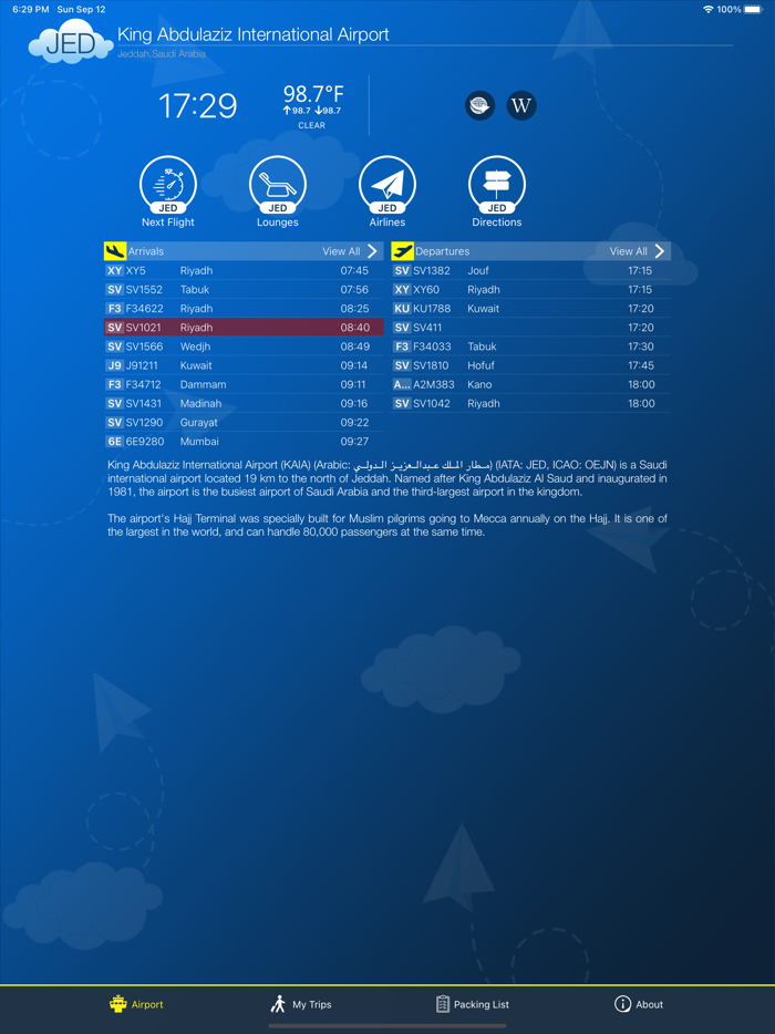 Jeddah Airport Info  Radar