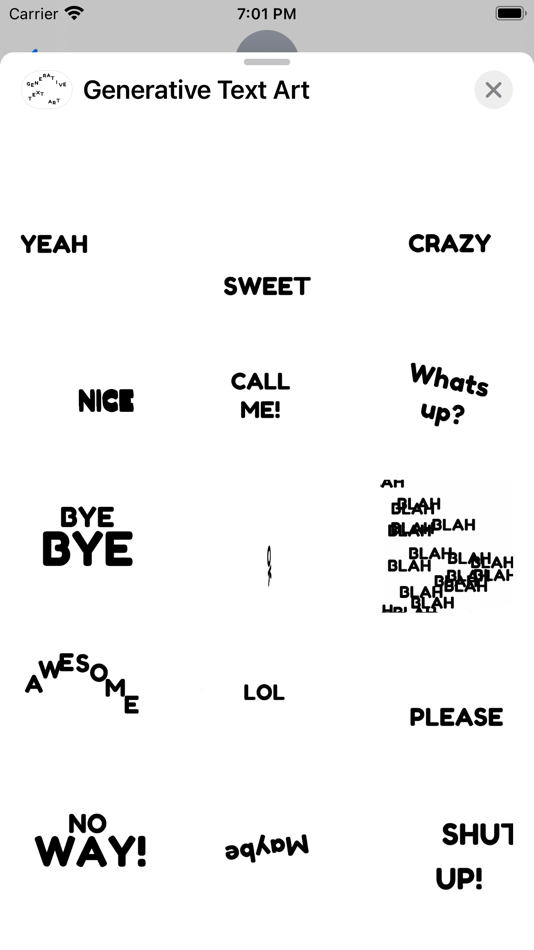 #2. Generative Text Art (iOS) 由: Tocapp Games S.L.