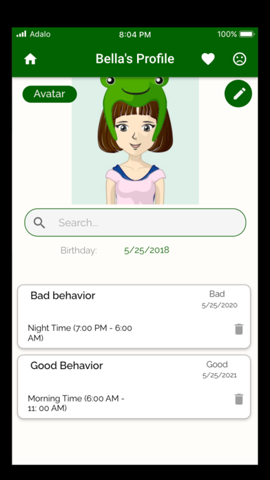 Kids Behavior Screenshot