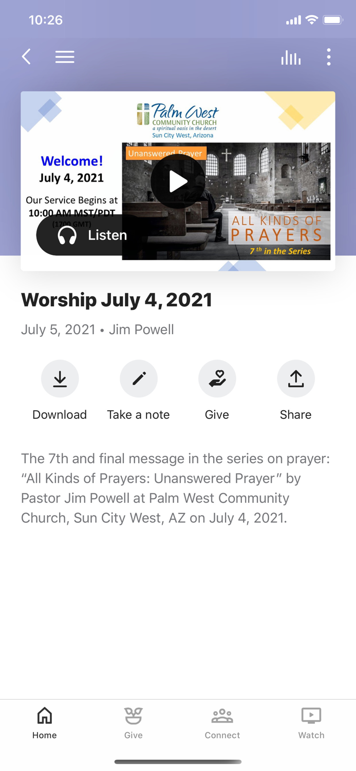 Palm West Community Church