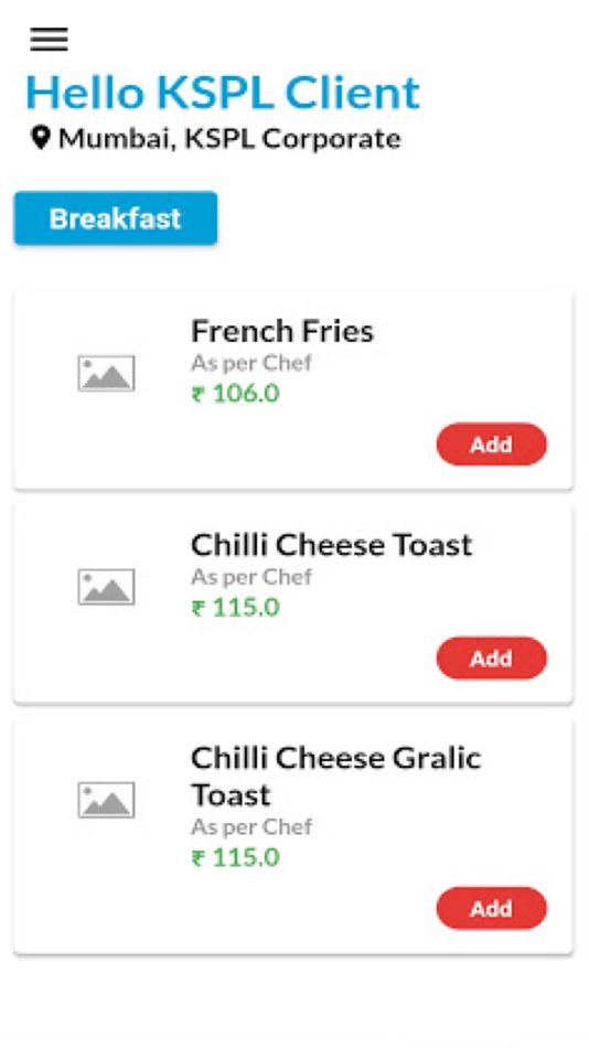 #3. ChefOnWheels Food Ordering App (iOS) By: Kanishka Software Pvt. Ltd.