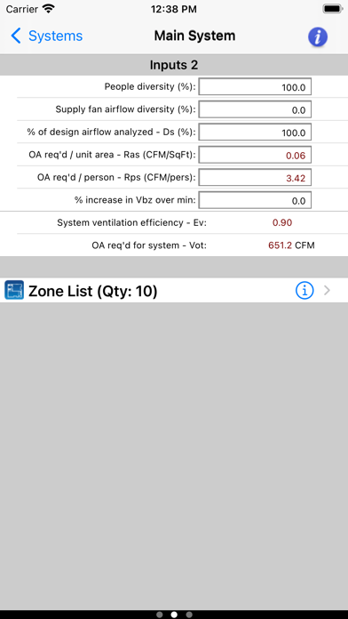 HVAC ASHRAE 62.1 Screenshot