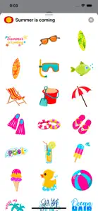 Summer is Coming Stickers screenshot #1 for iPhone