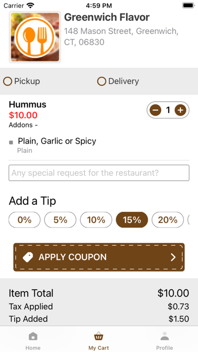 Greenwich Flavor Screenshot